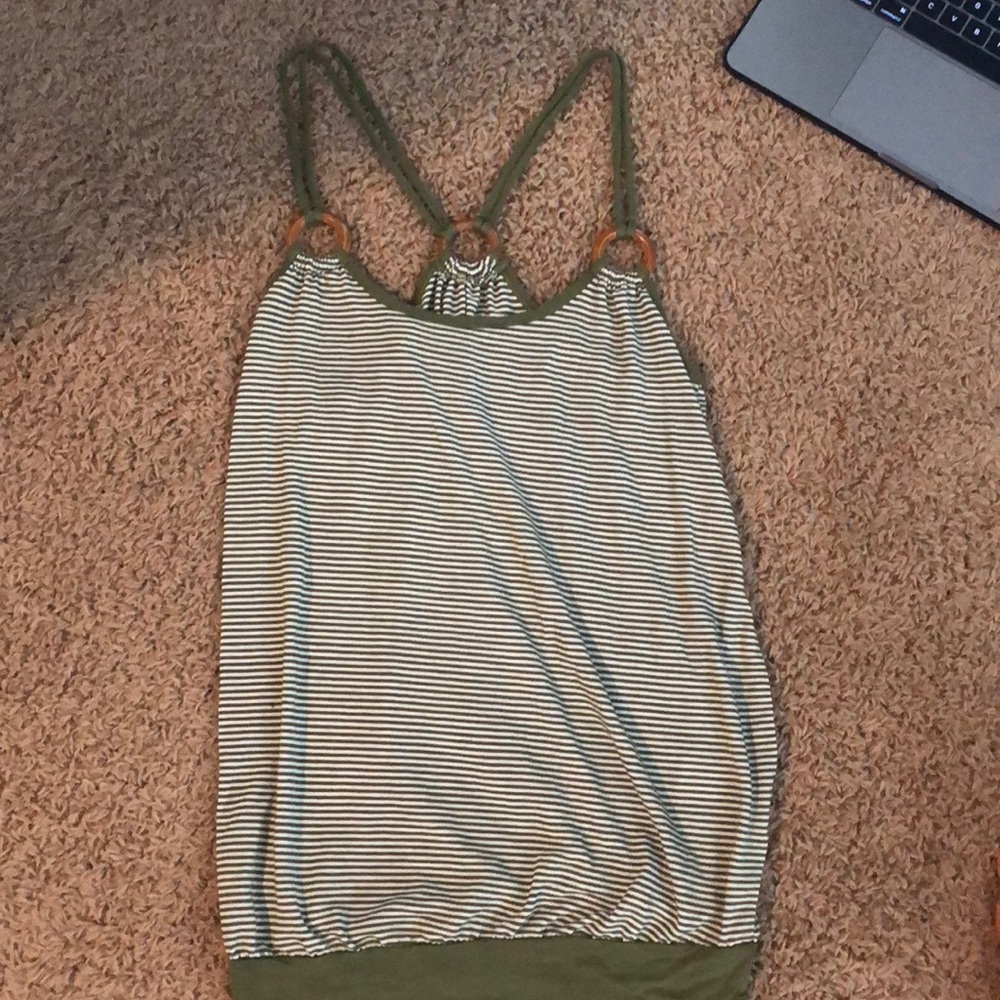 green striped tank